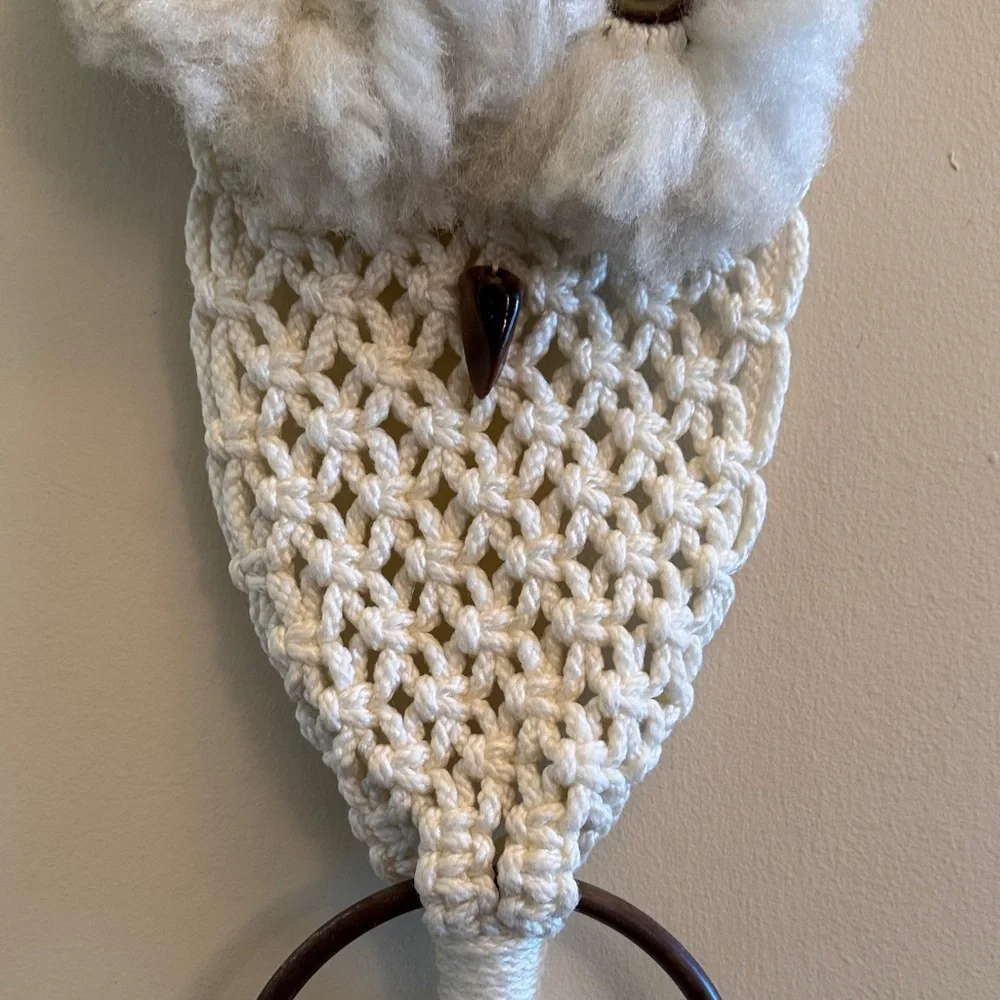 Macrame Owl Wall Hanging Boho Decor Handmade Fiber‎ Art